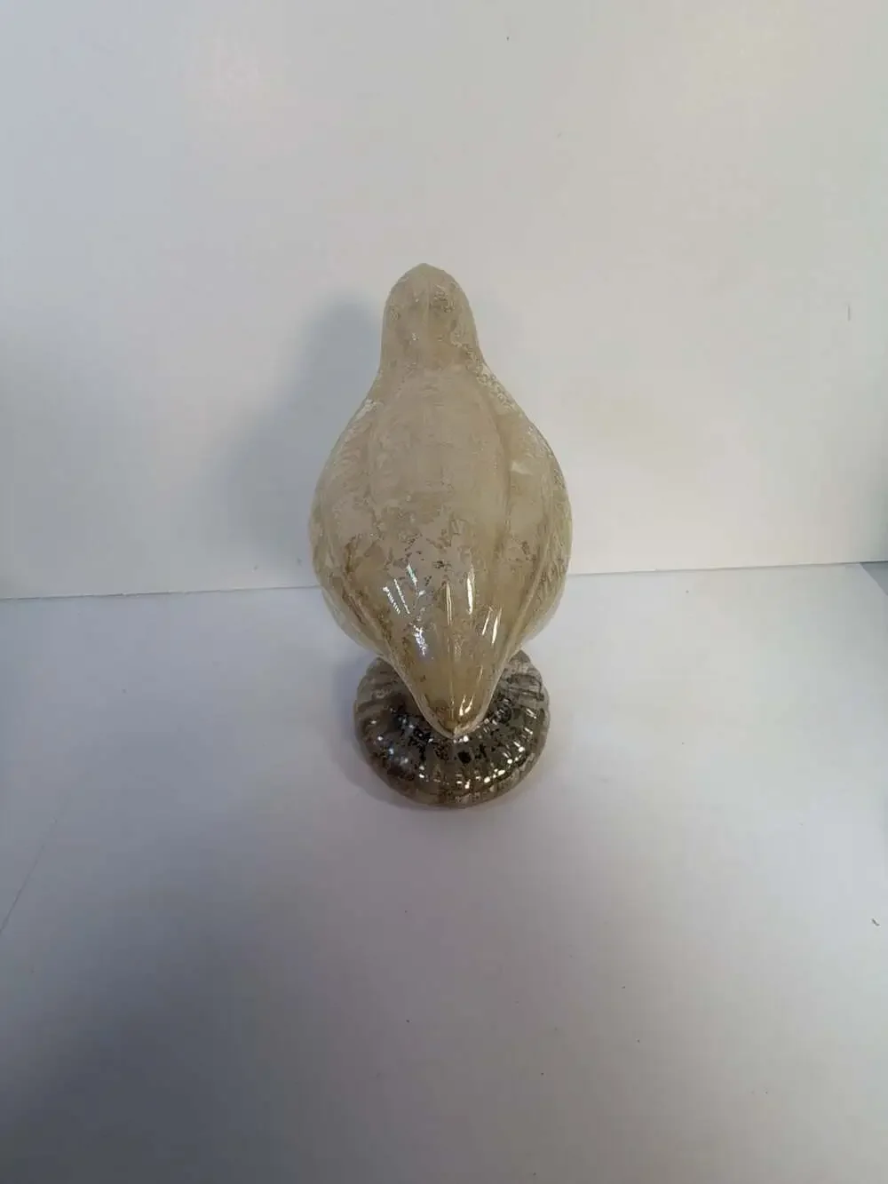 Pottery Barn Mercury Glass Bird Figurine Decorative Statue